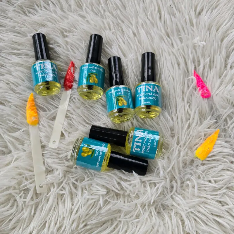 nước Phá gel thảo dược TINA chiếc xuất từ tinh dầu olive không nóng rát.Phá gel thảo dược 5
