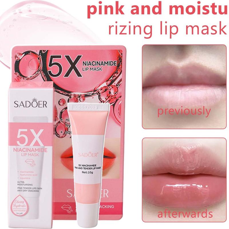 Mặt nạ môi dưỡng ẩm tẩy tế bào chết màu hồng Giảm đường viền môi Cải thiện tình trạng khô Son dưỡng môi nuôi dưỡng Sản phẩm chăm sóc môi hàng ngày Unisex