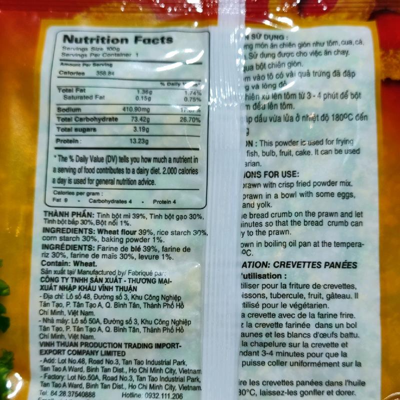Bột chiên xù Vĩnh Thuận 100g 1