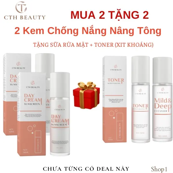 Kem chống nắng nâng tông DAY CREAM CTH Beauty Sunscreen Skincare