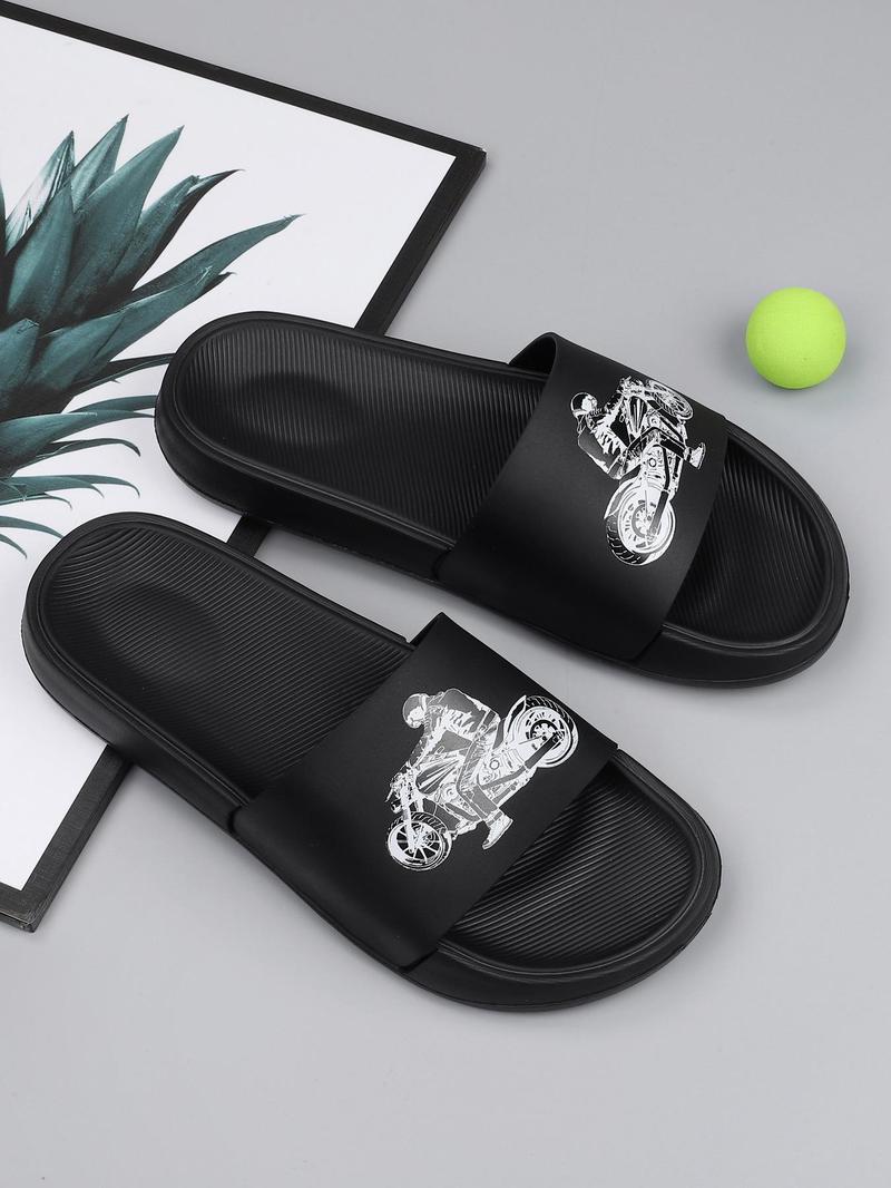 Product Introduction of Men's Dragon Pattern Slides, Casual Comfortable Breathable Non-slip Slippers, Fashionable Slippers for Indoor & Outdoor Wear, Boy 6