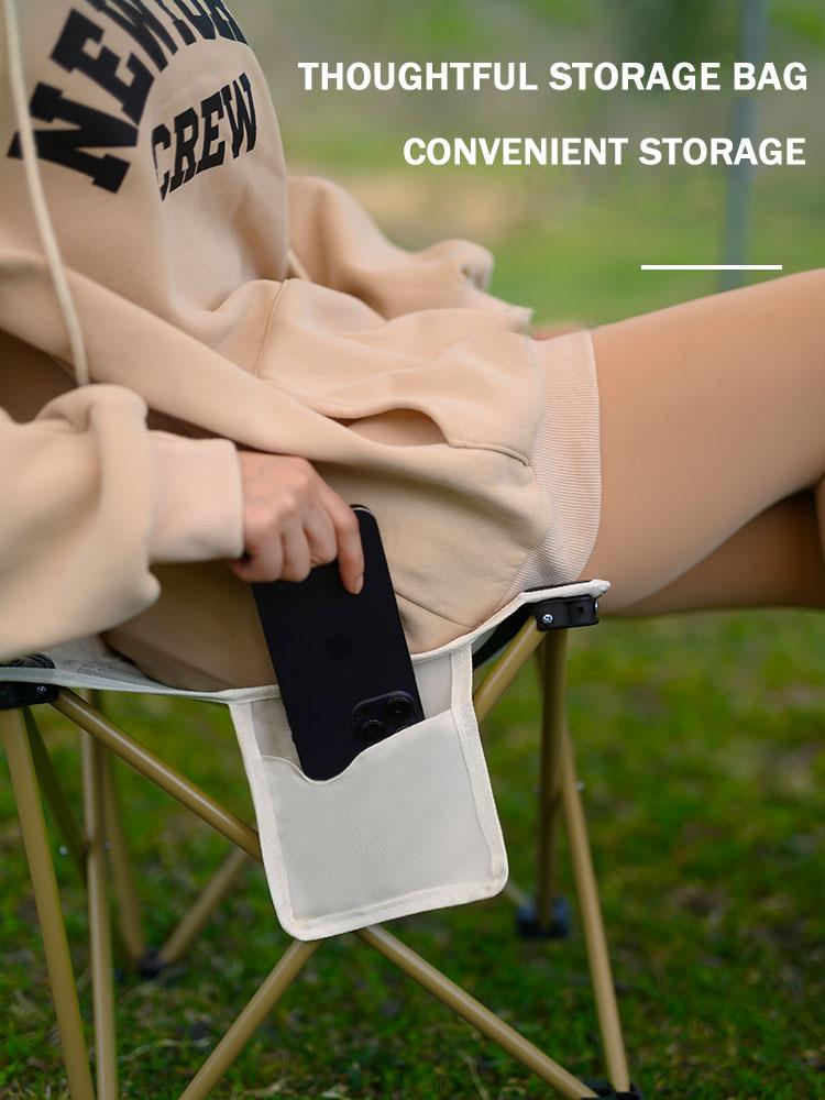 Product Introduction of Outdoor Foldable Chair Camping Portable Fishing Chair Light Beach Chair Leisure Folding Recliner Foldable Camping Chair Support 150kg Portable Folding Beach Fishing Chair Outdoor Tools Strong High Beach Seat Unisex Camping Chair 25