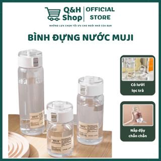 Bình Nước Cao Cấp 350/550/800ML Chất Liệu Nhựa Trong Suốt Phong Cách Tối Giản -…