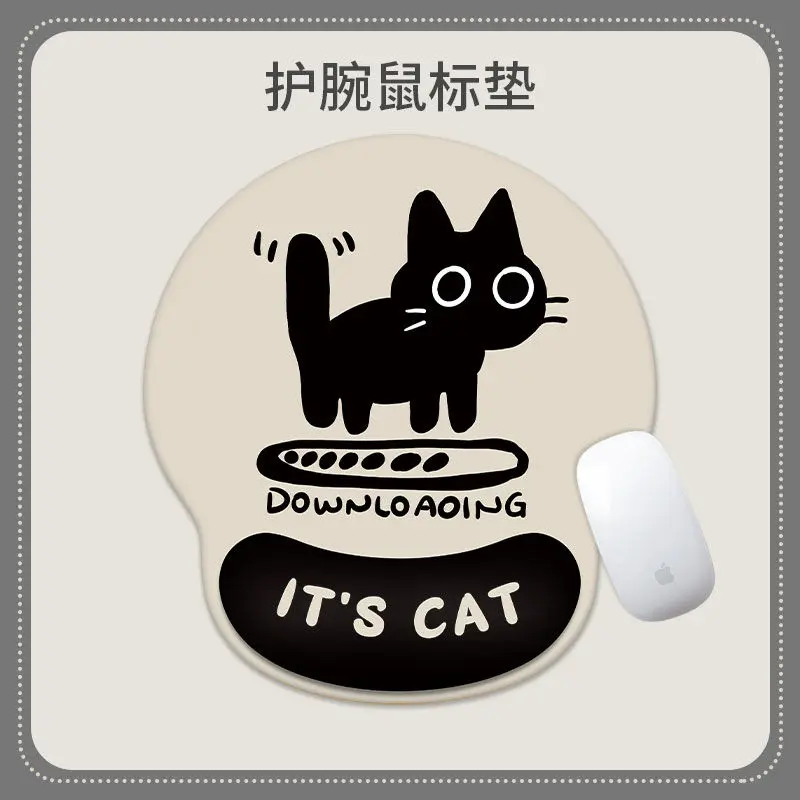 Tấm Lót Chuột Bảo Vệ Xương Đòn Mèo Dễ Thương, Chất Liệu Silicon, Đệm Cổ Tay Dày, Thích Hợp Cho Văn Phòng, Thiết Kế Đơn Giản, Bảo Vệ Cổ Tay, Ba Chiều 3D, Ngăn Ngừa Tay Chuột, Năm 2024 1