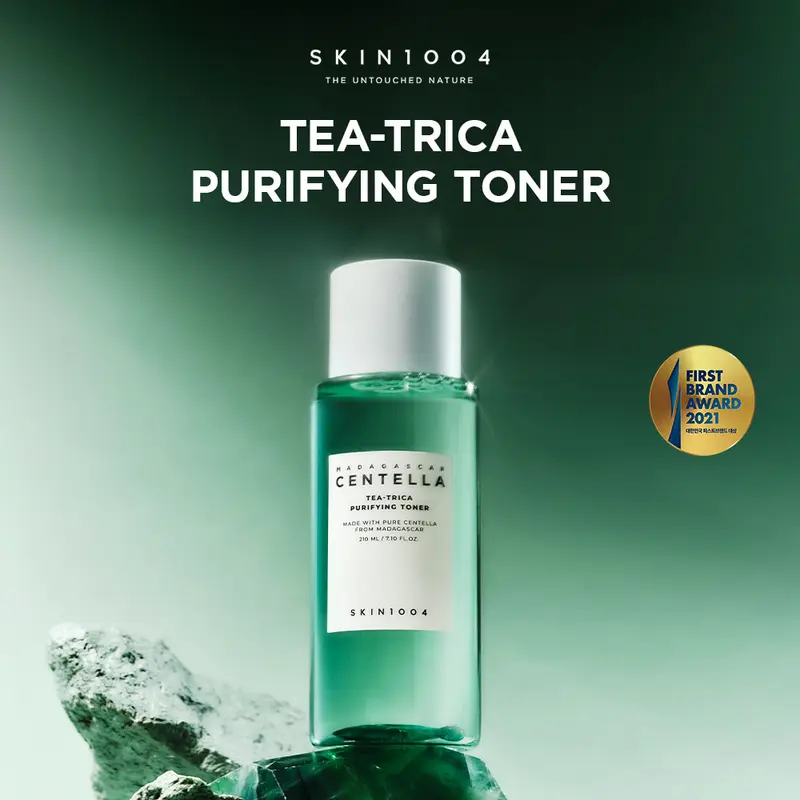 SKIN1004 Madagascar Centella Tea-Trica Purifying Toner 210ml Perawatan Wajah Berjerawat Bruntusan Berminyak Cair Muka 1