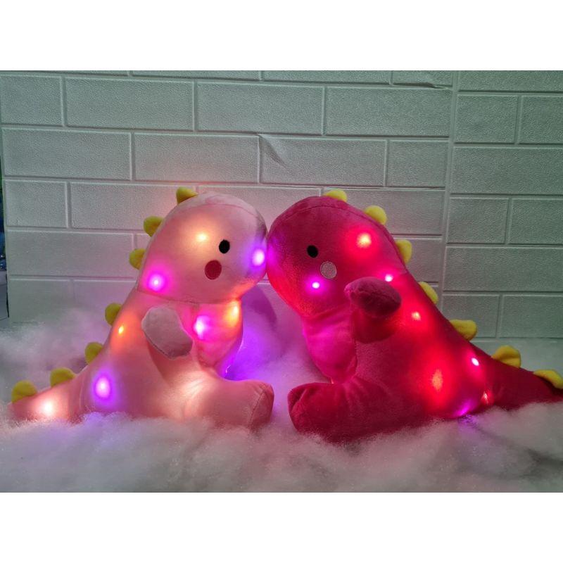 Boneka dinosaurus Led Menyala 35cm Bahan super halus SNI 2