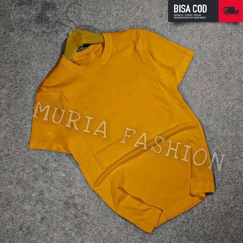 Kaos polos pria 100ribu dapat 7 Santai lengan Pendek Lokal Semi Katun Oblong 7
