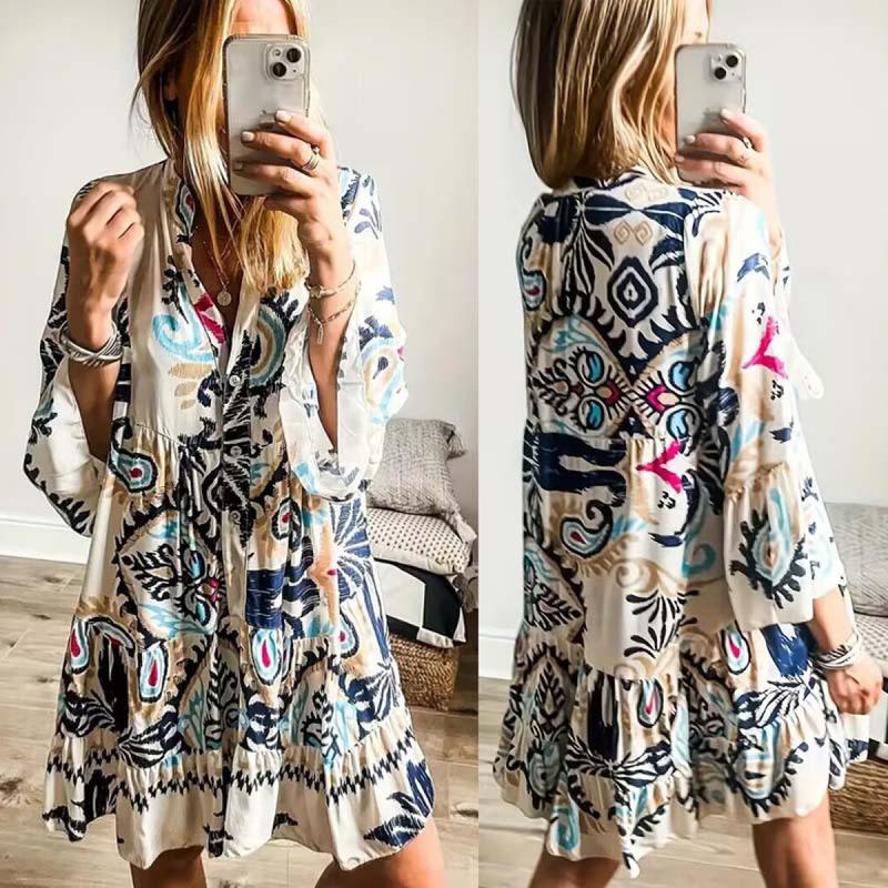 2022 Floral Print Long Boho Ethnic Vintage Elegant Beach Maxi Tank Dress 2022 Floral Print Long Boho Ethnic Vintage Elegant Beach Maxi Tank Dress