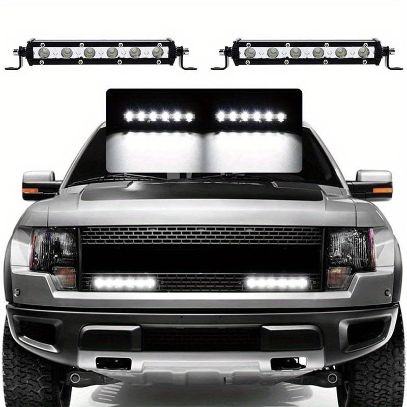 Thanh đèn 6LED, 7 inch, siêu mỏng, một hàng, đèn trắng, thích hợp cho ô tô, SUV, thuyền, xe máy 2