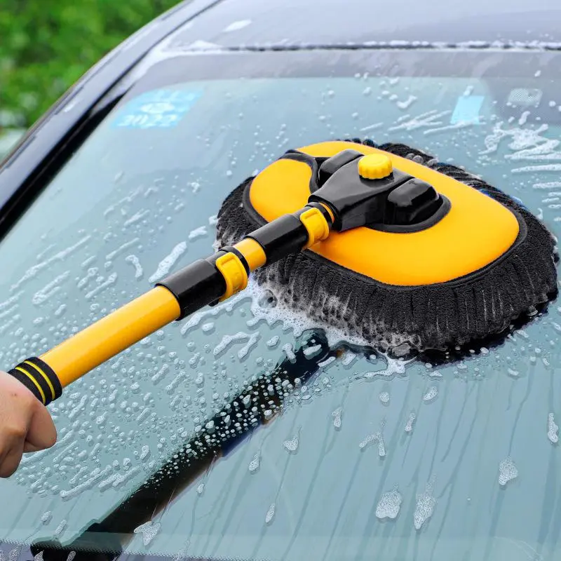 Car Wash Mop Brush, Retractable Car Wash Tool, Portable Car Wash Tool, Car Cleaning Tool, Professional Car Wash Accessories 5