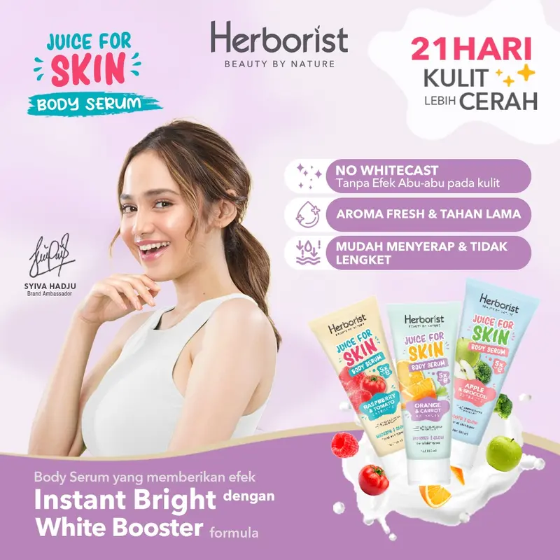 Herborist Body Serum Juice for Skin - Kulit Cerah Hand Body Lotion Buah Buahan Mencerahkan 1