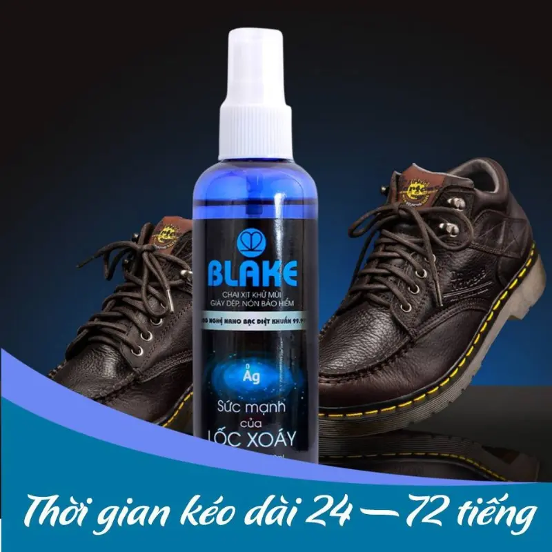 Chai xịt giày diệt khuẩn khử mùi hôi giày, khử mùi hôi chân NANO bạc 100ml-hương nước hoa 0