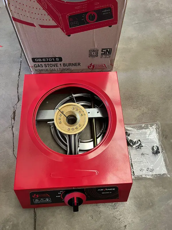 Kompor 1 Tungku Stainless Asli GB6601S / Kompor Gas 1 Tungku Stainless GB6701S Garansi Resmi 3