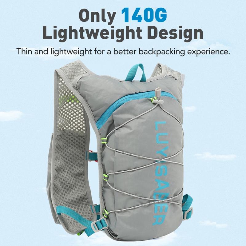 Túi Chứa Nước Xe Đạp, Newboler, Nhẹ (140g), Thoáng Khí, Thích Hợp Cho Các Hoạt Động Ngoài Trời, Ba Lô Đạp Xe, Vòng Chạy Marathon, Chạy Bộ, Đi Bộ Đường Dài Và Chạy Bộ, Áo Vest Chứa Nước, Với Bàng Bàng Nước 2L 1