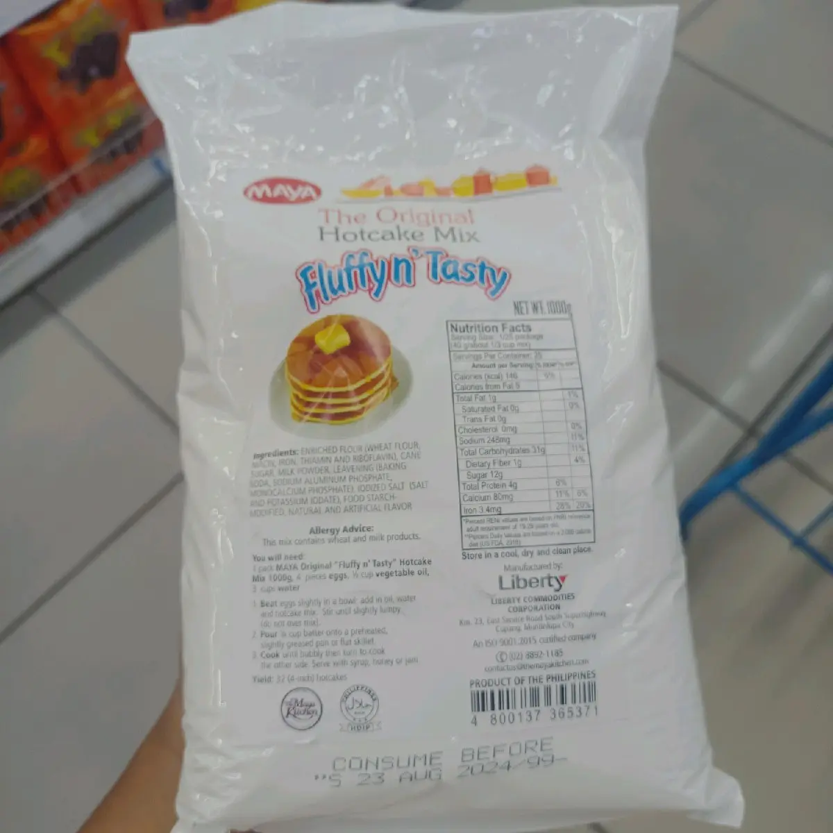 Maya Original Hotcake mix flufy 'n tasty 1000grams Bake Baking Flour ...