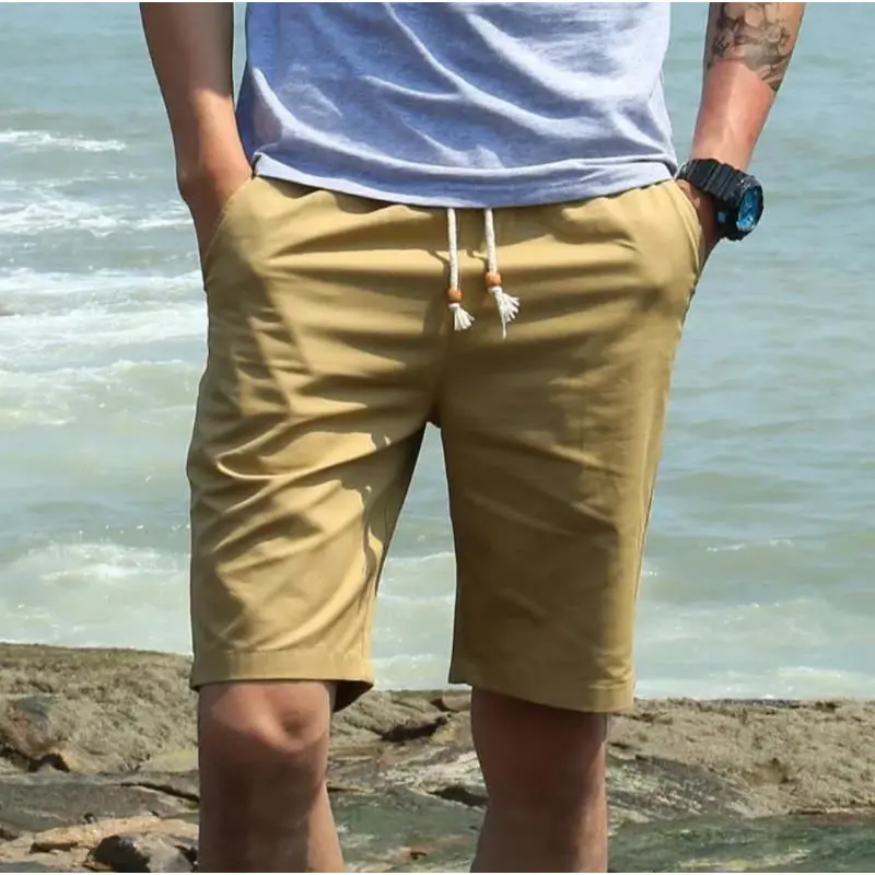 [Promo] Celana Pendek Chino Rib Cowok Murah 100 Dapat 5 6