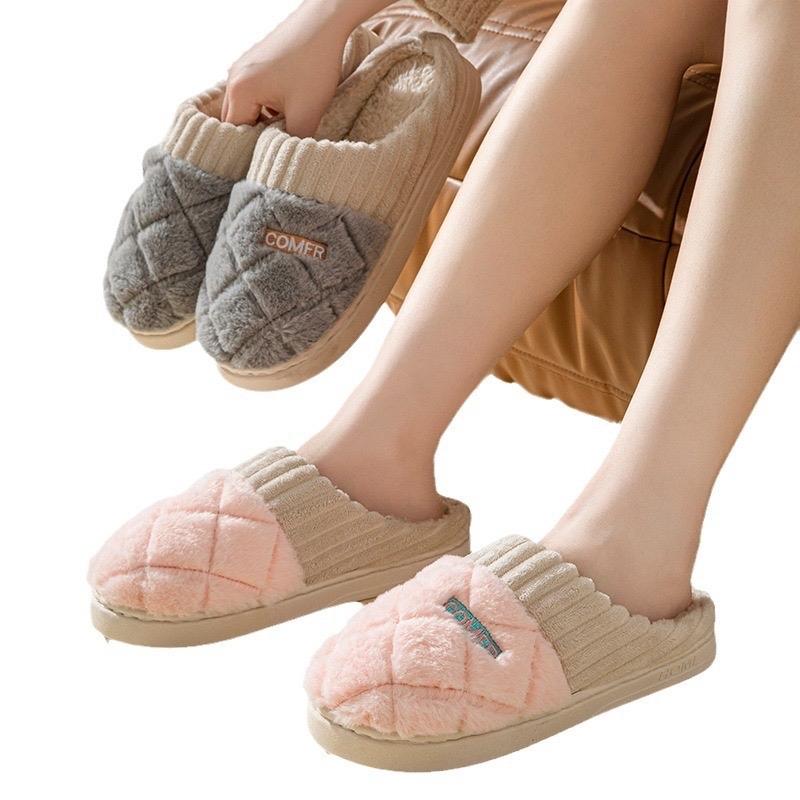 Dép đi trong nhà đơn giản kẻ ô dành cho cả nam và nữ 2