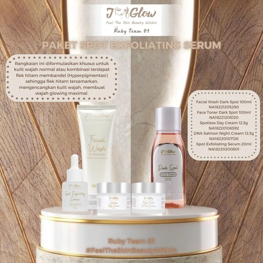 JGLOW SKINCARE PAKET FLEK EXFOLIATING