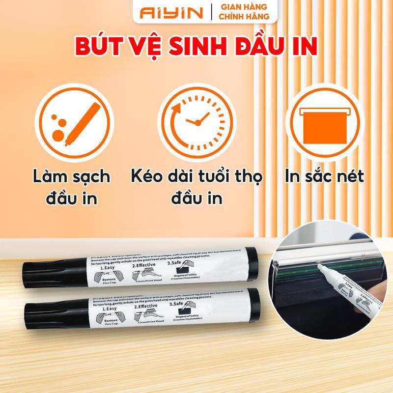Bút làm sạch đầu in cho máy in nhiệt AIYIN