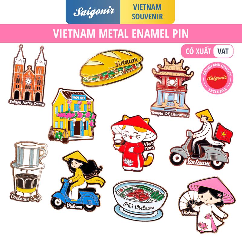 Tổng Hợp Pin Cài Áo Saigonir-Huy Hiệu-Ghim Cài Áo Mũ Balo Túi Xách-Enamel Pin-Vietnam Souvenir-Quà Lưu Niệm Việt Nam