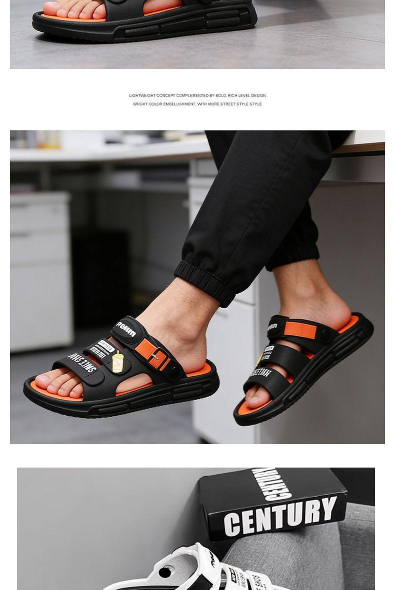 Sandal pria klasik Korea terbaru, bahan EVA, tahan aus dan lentur, tidak mudah berubah bentuk, harga terjangkau