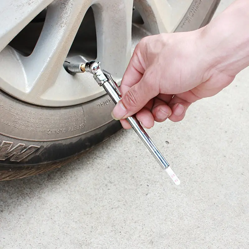 Pengukur Tekanan Angin Ban Mobil Motor Model Pensil Pen Style Tire Pressure Gauge 10~100 PSI 2