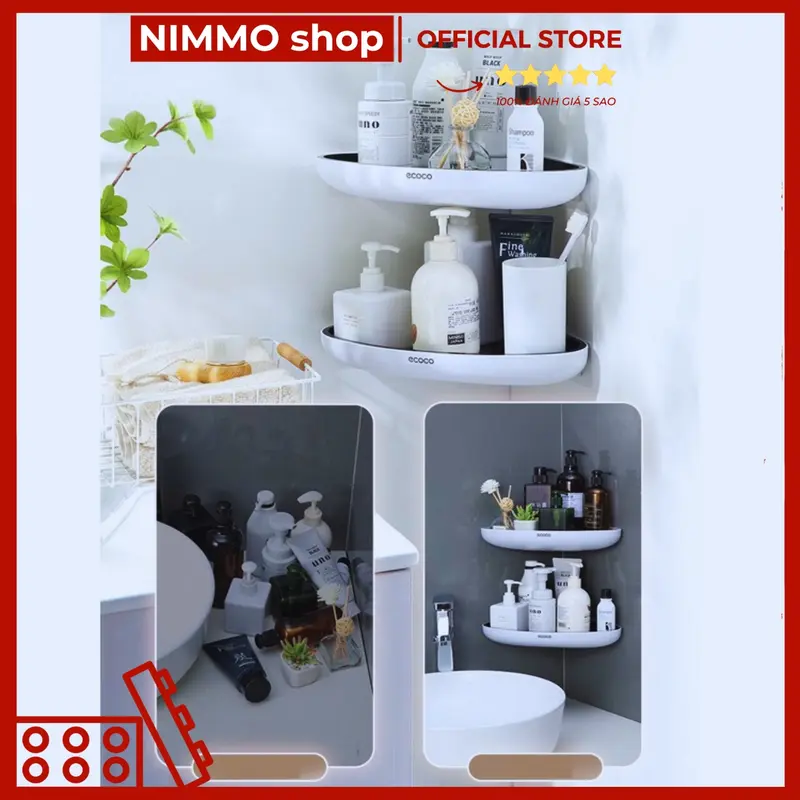 KỆ ĐỂ SỮA TẮM, KỆ GÓC ĐA NĂNG DÁN TƯỜNG NHÀ TẮM, PHÒNG BẾP TIỆN LỢI, HIỆN ĐẠI Kitchen Nhà Bếp 2