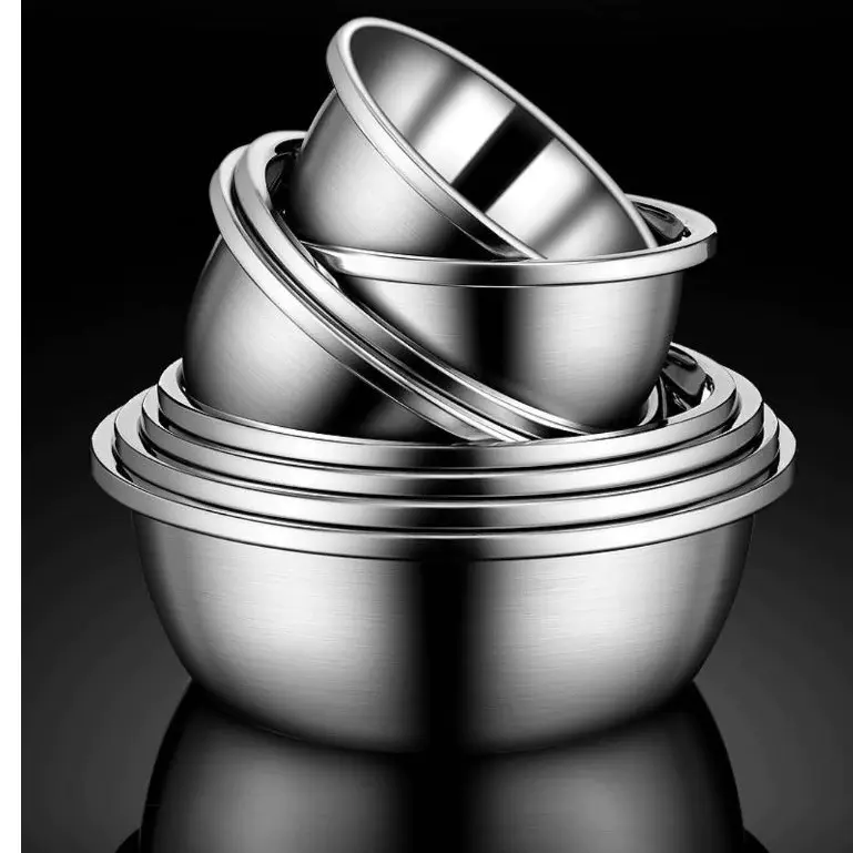 Thau Inox Sâu Lòng Đa Năng - Kích Thước Miệng 18-40cm 0