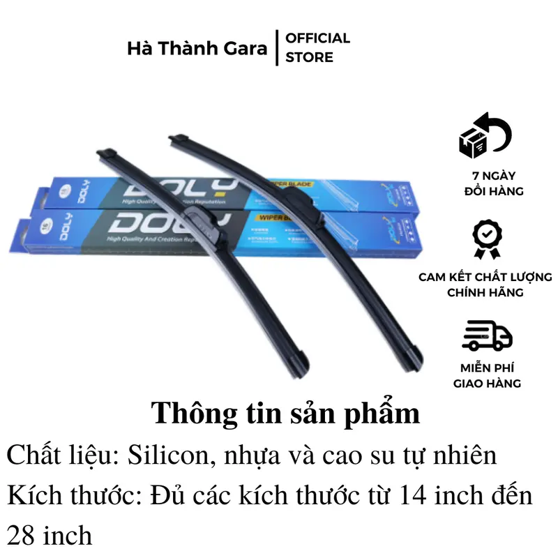 Gạt mưa ISUZU QKR100 QKR210 QKR230 QKR270 NMR310 NPR400 NQR550 FRR650 FVR900 FVM1500 Cao Su 2