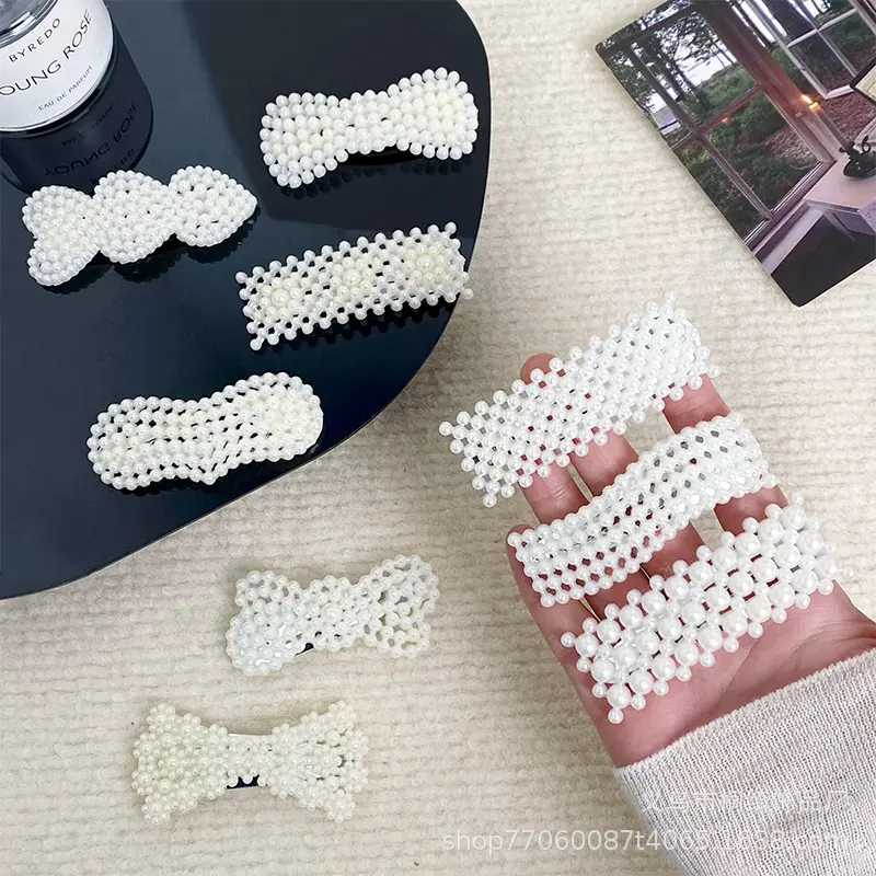 Kẹp Tóc Ngọc Trai, Bán Chạy, Kẹp Tóc Phong Cách Ins, Kẹp Tóc Mái Cổ Điển Kẹp Tóc Mái Đơn Giản, Phụ Kiện Tóc Sau Đầu