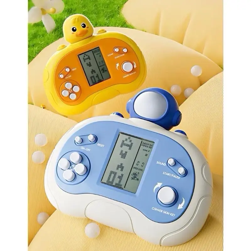 ￼Máy Chơi Game Xếp Hình Brick Game Cầm Tay Hình Thú Cưng, Kurumi Dễ Thương - Máy Điện Tử Xếp Hình Giúp Bé Xả Stress