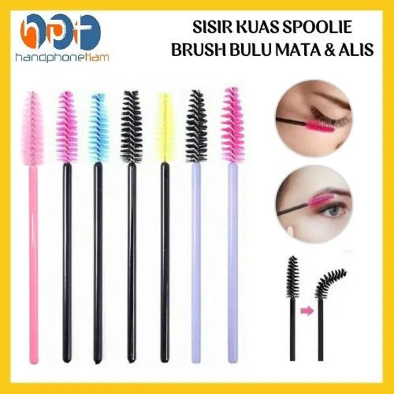 Sisir Kuas Maskara Spoolie Brush Mascara Wand Sikat Alis Bulu Mata Eyelash 2
