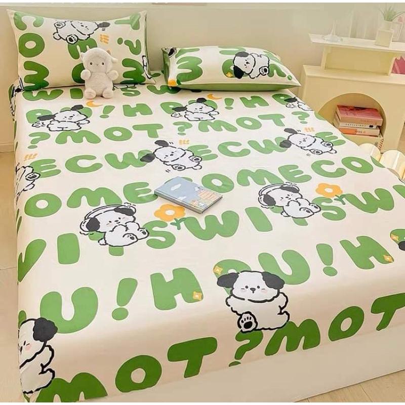 Bộ ga giường vỏ gối, bộ ga nệm mềm mại thoáng mát, bo chun miễn phí mẫu mã đa dạng Boss Décor