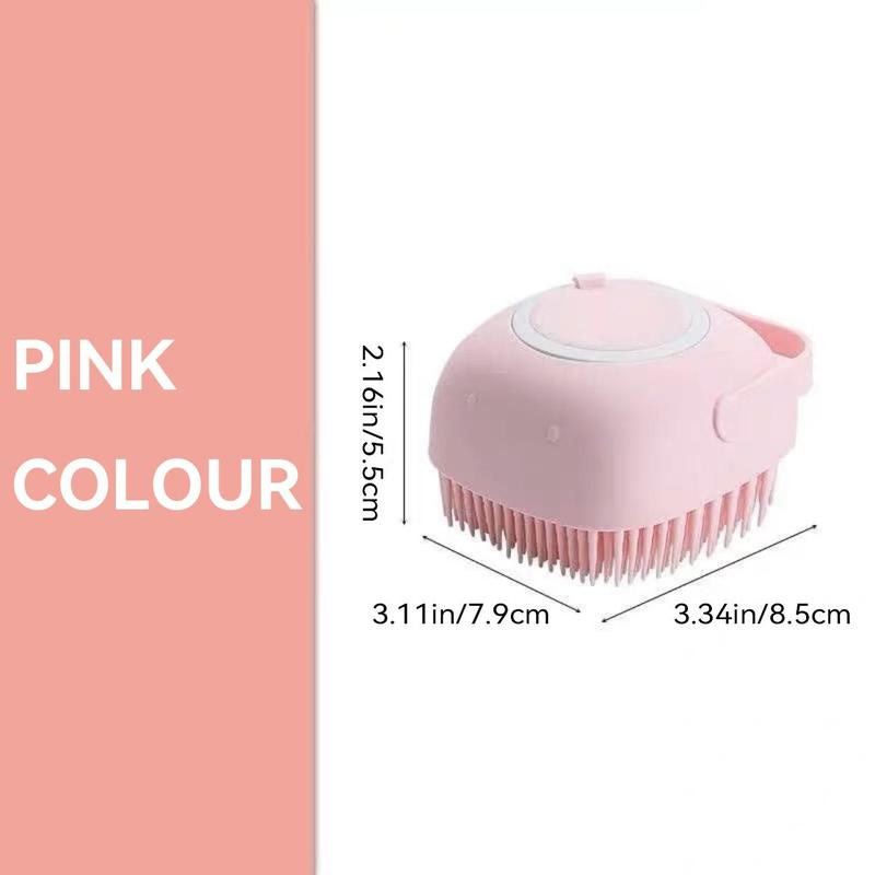 Product Introduction of Silicone Bath Brush with Shampoo Dispenser for Pets, Pet Bath Soap Dispenser Massaging Brush with Soft Bristles for Dogs and Cats 17