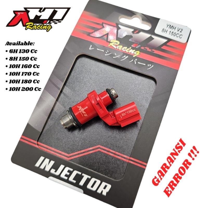 (BISA COD) INJECTOR INJEKTOR AH1 RACING WR 155 NEW NMAX AEROX OLD AEROX NEW LEXI MIO M3 NEW MXKING NEW R15 VVA VIXION R VVA XSR MT15 GARANSI 6 8 10 HOLE 150 160 170 180 200 CC INJEKTOR RACING 1