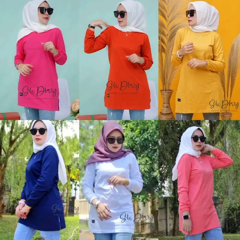Kaos Tunik Six Diary Original Warna Terbaru 1