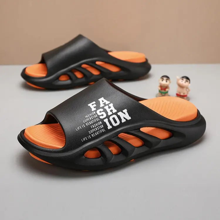 EVA Slippers for Men New Two-Color Summer Non-Slip Sports Slippers Outdoor Cushioning Beach Slippers Men's Home Slippers