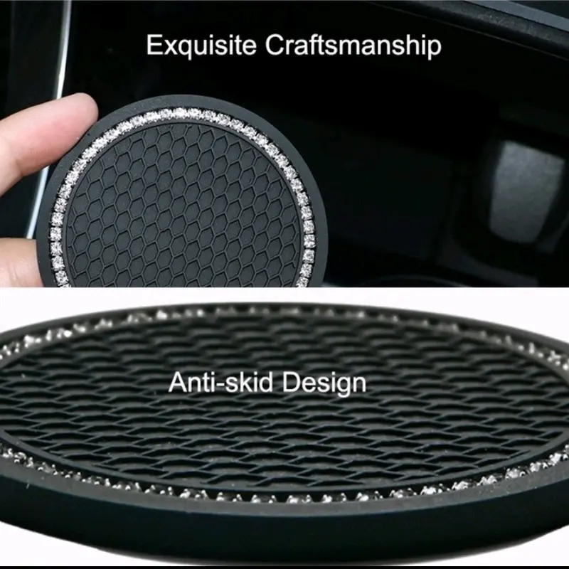 Car Coaster Water Cup Bottle Holder Anti-slip Pad Mat Silica Gel Waterproof For Interior Decoration Car Styling Accessories Car 5