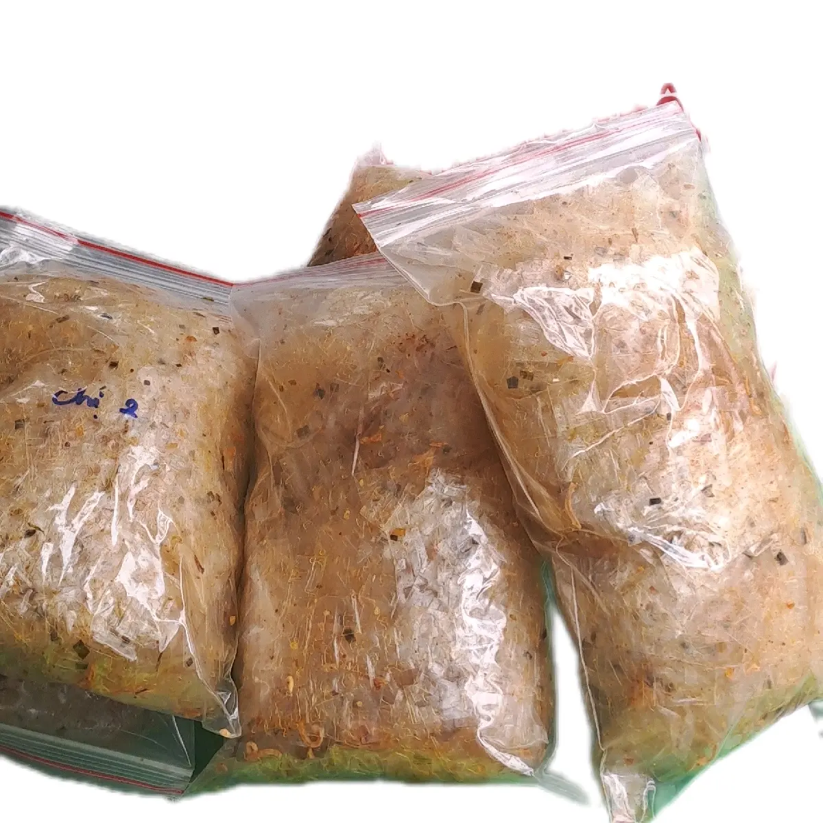 Bánh tráng trộn túi zip 250gr: Bánh tráng dẻo +muối+hành phi Ăn Vặt Food bánh abc