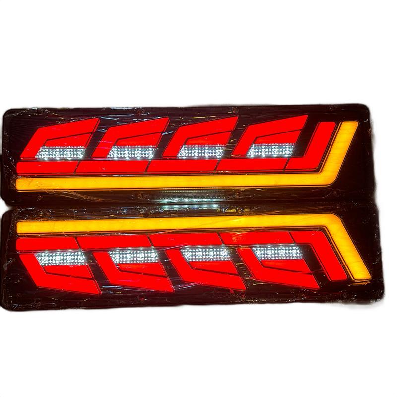 Một đôi (2đèn) hậu xe tải 46cm*12cm dùng chung 12v-24v nhiều chế độ sáng tốt Phụ Tùng