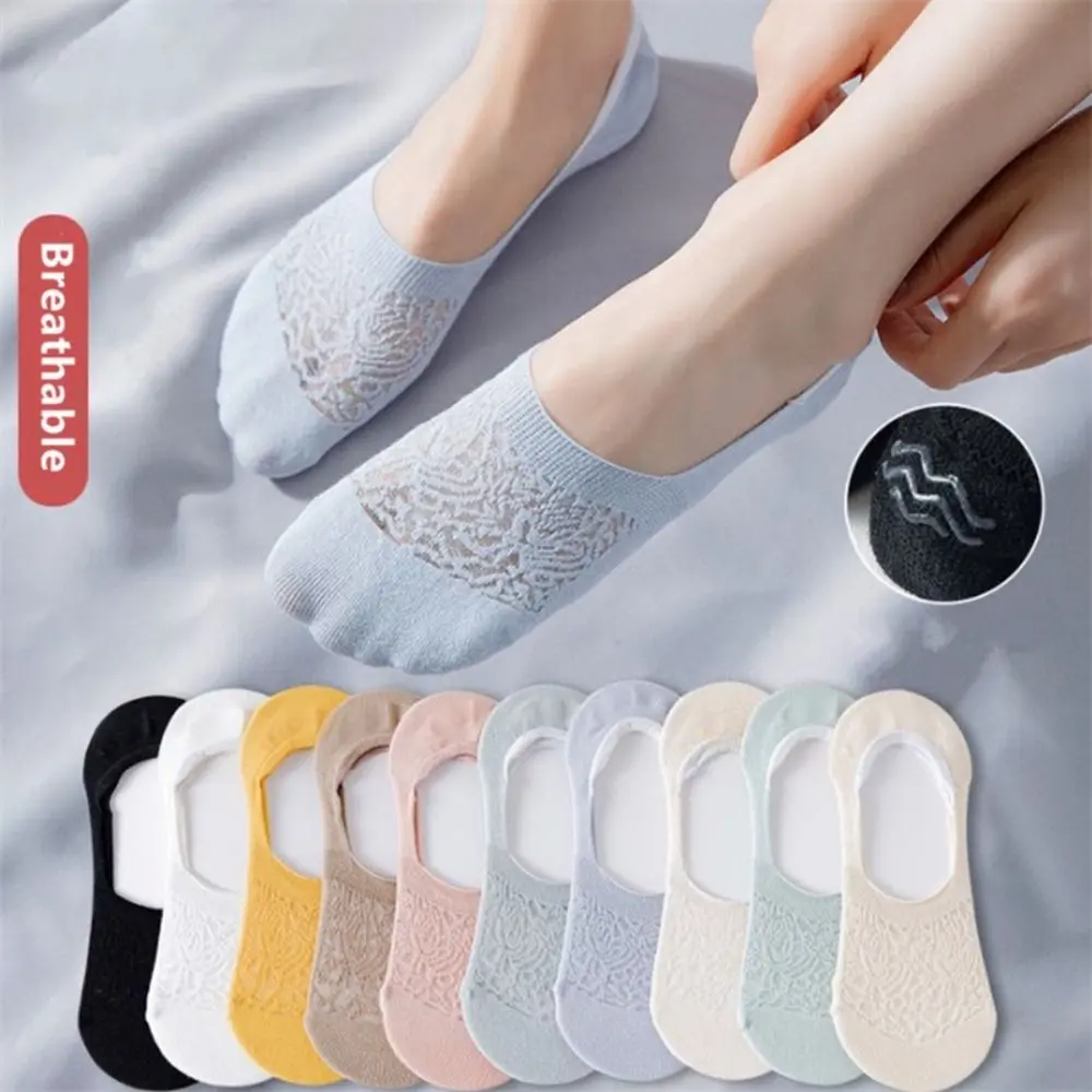 Tất Nữ, Comorta, Thiết Kế Mỏng Đơn Giản, Thoáng Khí, Silicon Vô Hình, Kiểu Thuyền, Chống Trượt, Tất Phi Hành Đoàn khoét