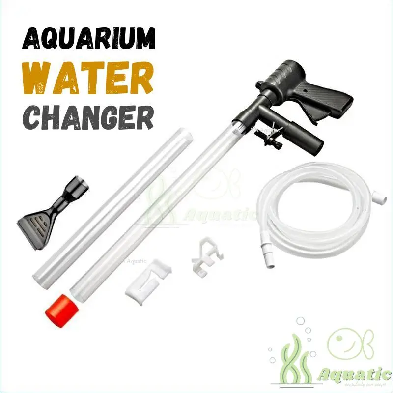Aquarium Water Changer Vacuum Water Change Gravel Cleaner Siphon Pump Cleaning 3 In 1 Penyedut Air Akuarium