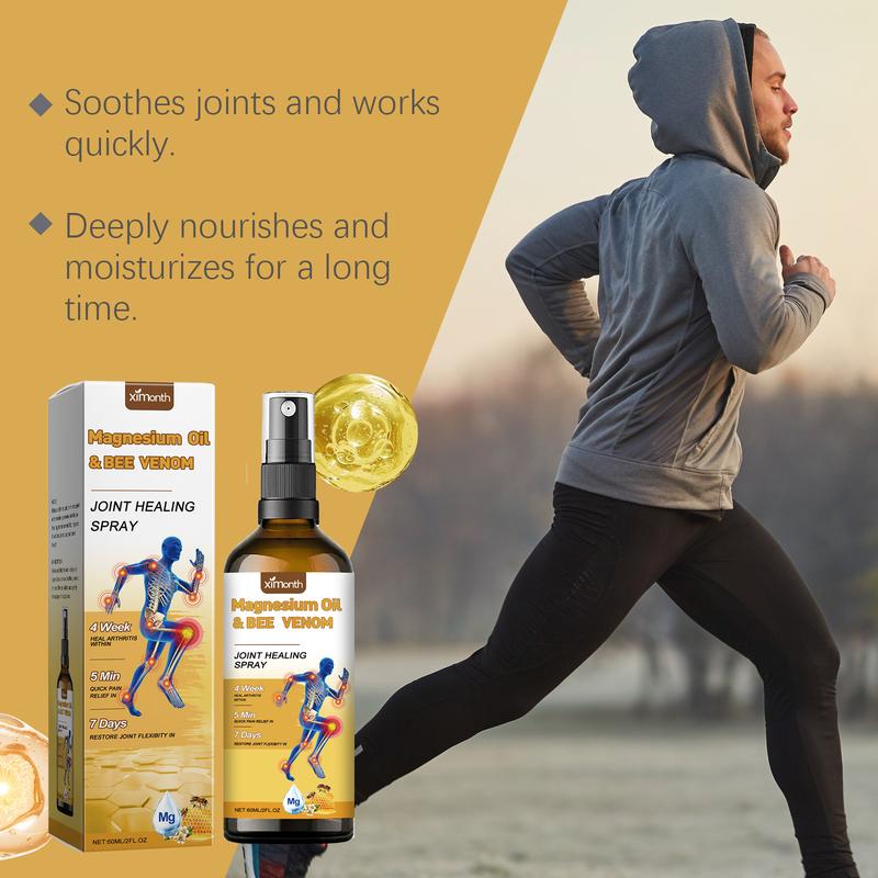 Product Introduction of 60 ml Magnesium Joint Spray,Magnesium Oil & Bee Venom Joint Healing Spray, for Muscle and Joint Recovery, Joint Care for Back&Shoulders&Muscle Pain Relief 12