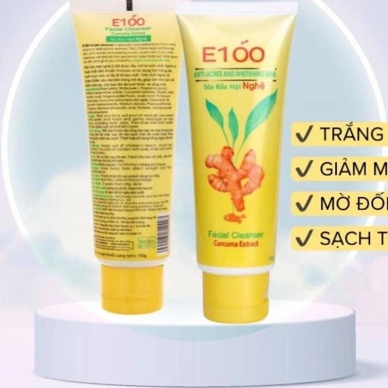 Product Introduction of Sữa Rửa Mặt Nghệ, E100, Chiết Xuất Gừng, Loại Bỏ Mụn Trứng Cá, Chăm Sóc Da, Tươi Mới, 50G, Làm Sạch Da Mặt, Sản Xuất Tại Việt Nam 1
