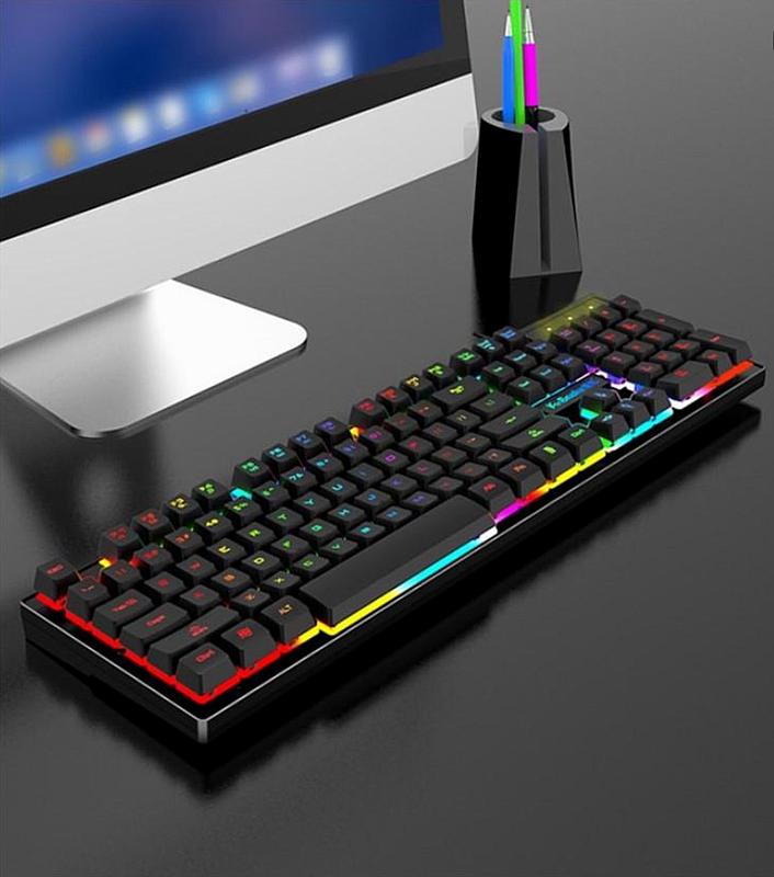 Bàn phím giả cơ K4 có đèn led dánh cho dân văn phòng, chơi game chuyên nghiệp dùng cho lap, máy để bàn. Phiên bản nâng cấp của G21