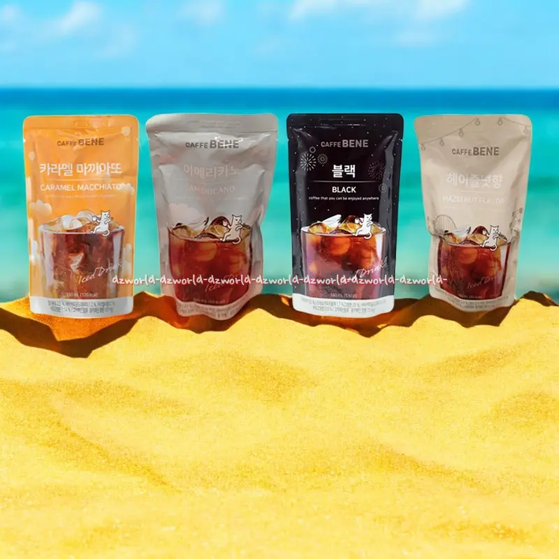 Cafeebene 190ml Iced Drink Americano Coffee Flavour Teh Rasa Karamel Caffee Caramel Macchiato Black Hazelnut 0