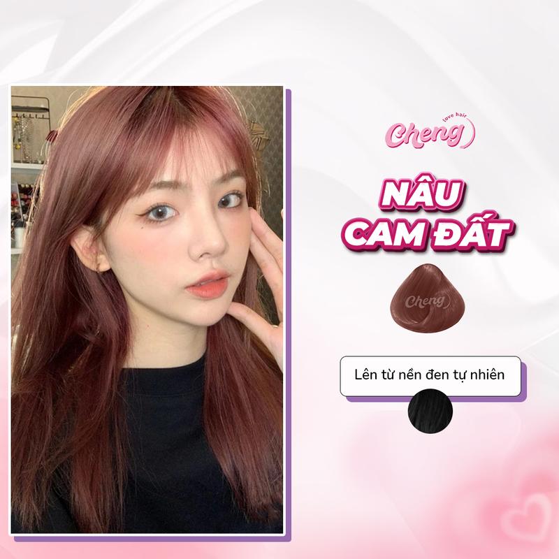 Thuốc Nhuộm Tóc Màu NÂU CAM ĐẤT Không Tẩy | Chenglovehair, Chenglovehairs