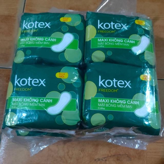  8 Gói Kotex Freedom Mặt Bông Dày Không Cánh Vietnam Multicoloured 