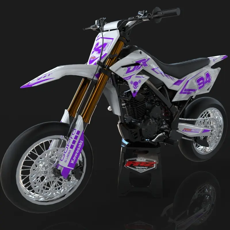 DD GRAPHICS Decal DTX DTRACKER Full Body  CRF - KLX BF - WR - DTX BISA REQUEST DESAIN 5