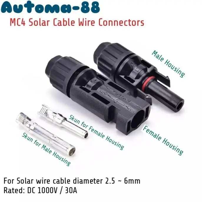 5pc Konektor MC4 Male Female untuk Solar Panel 1